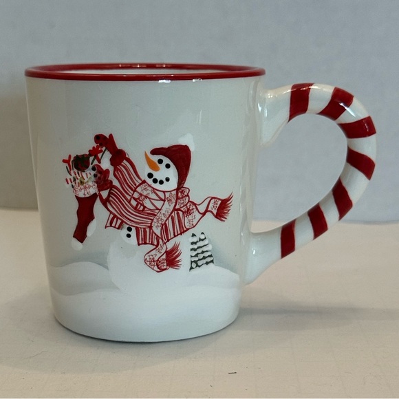 Harry and David Other - Vintage Harry and David Candy Cane Snowman Ceramic 10 ounce Mug
